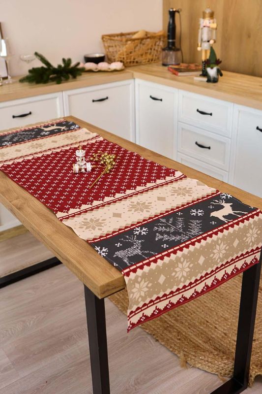 Доріжка (ранер) на стіл "Новорічна"